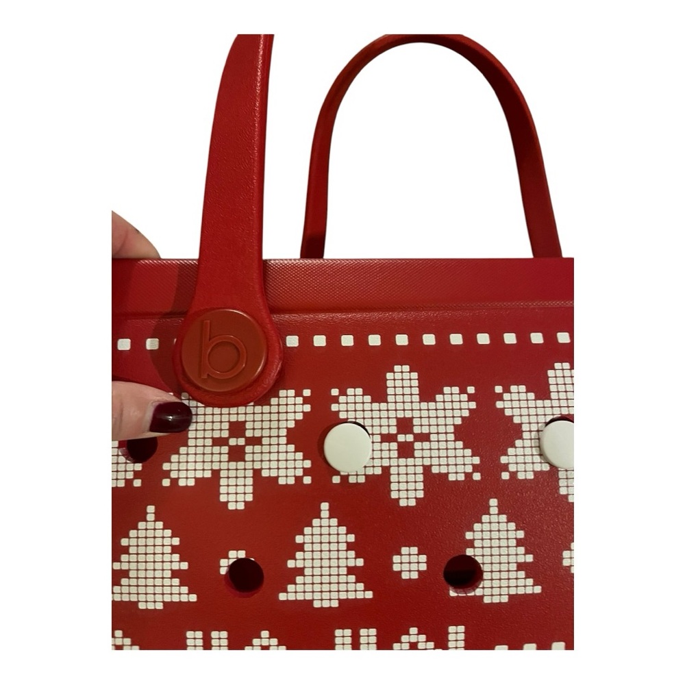 NWT Bogg Bag Original Tote color Ugly Red Sweater - Picture 7 of 11